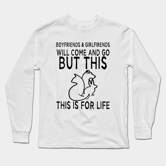 animal lover for life Long Sleeve T-Shirt by lazykitty